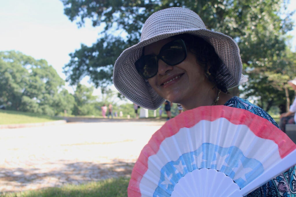 Brenda Chila out at National Historic Park saturday