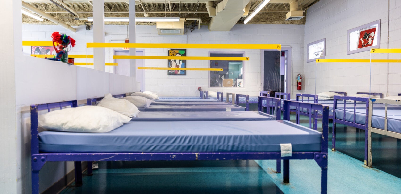 Shelter beds at the Rescue Mission of Trenton