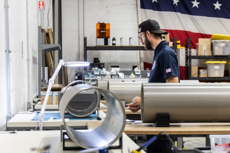 an employee working at the Albacore facility