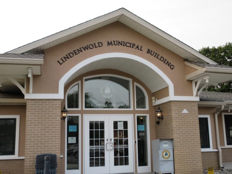 The front entrance of the Lindenwold Municipal Building in Camden County, New Jersey.
