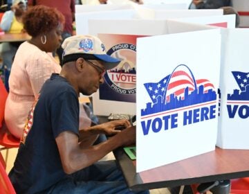 Election 2026 Missouri Voters cast their ballots on primary election day Tuesday, Aug. 4, 2026, in St. Louis. (AP Photo/Michael Thomas)