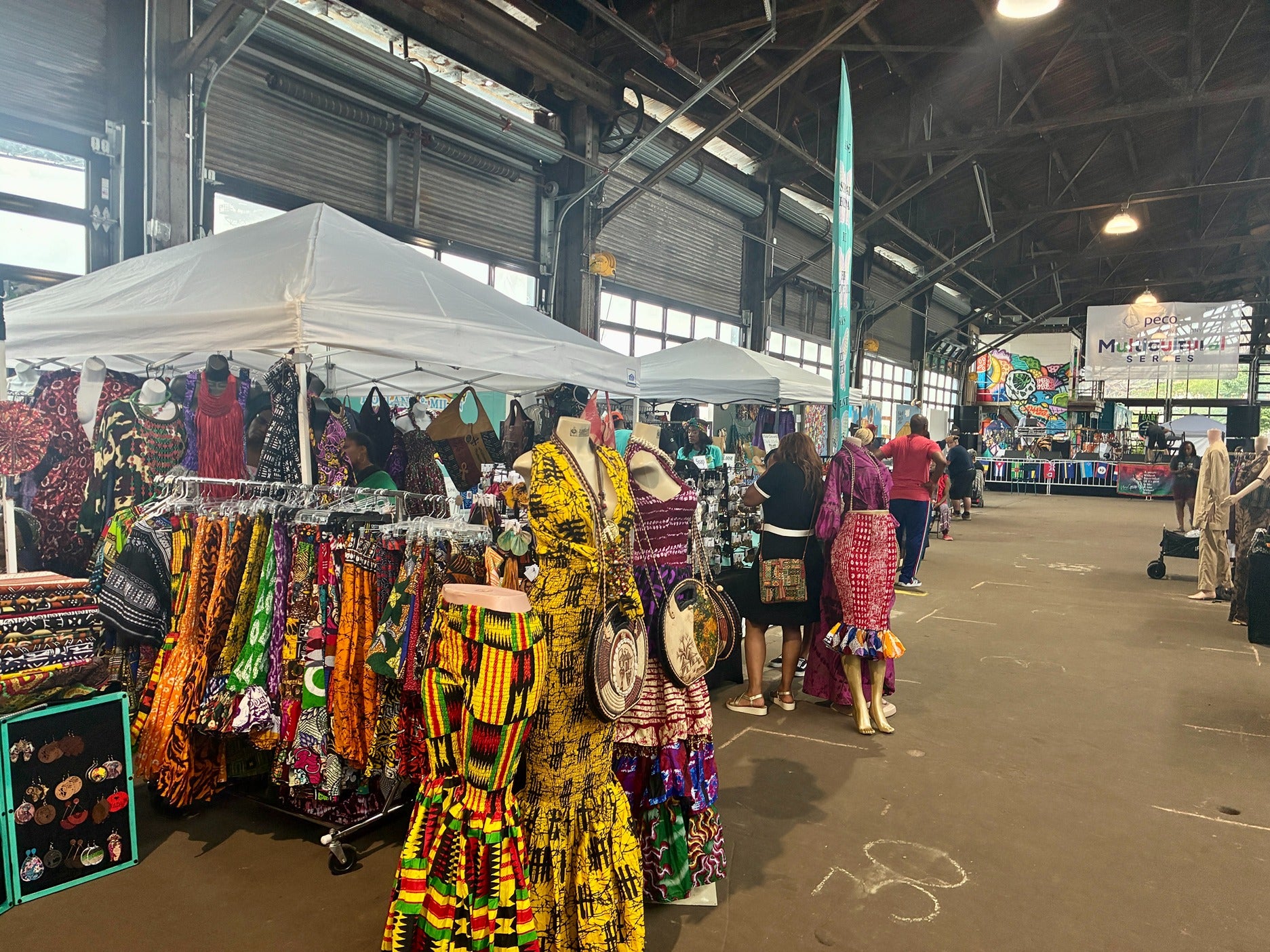 vender booths at the Philadelphia Caribbean Festival
