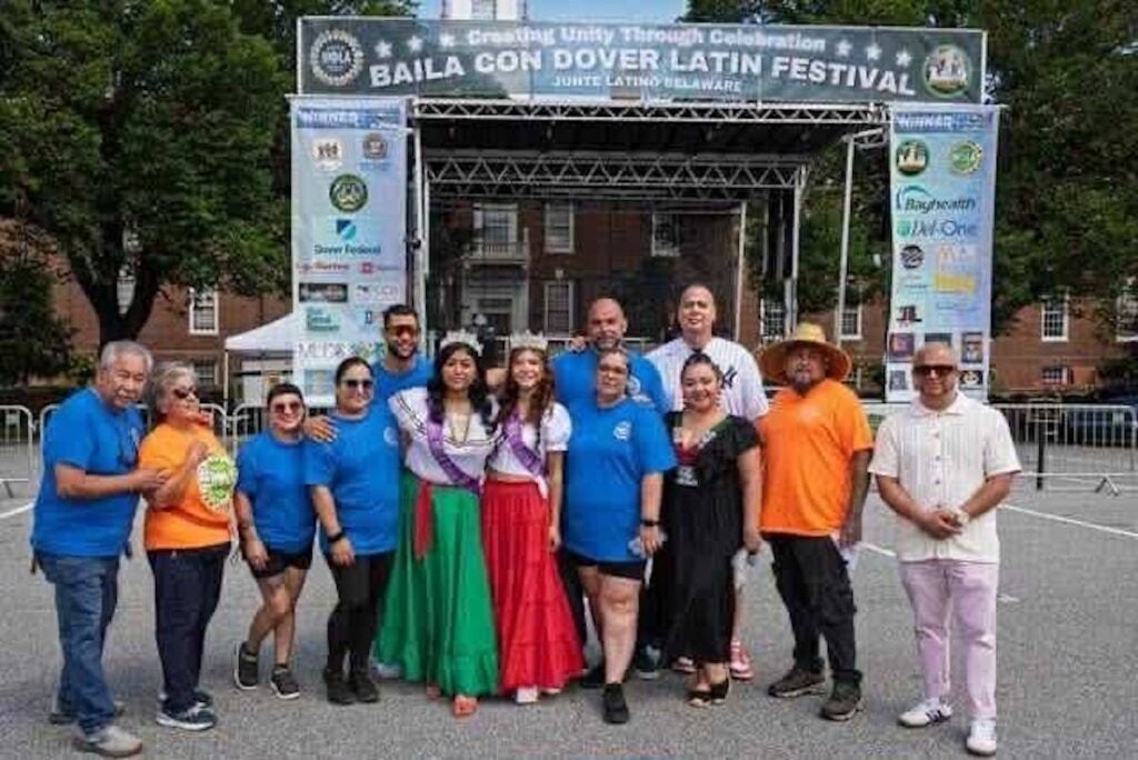 Community members attending Baila Con Dover Latin Festival
