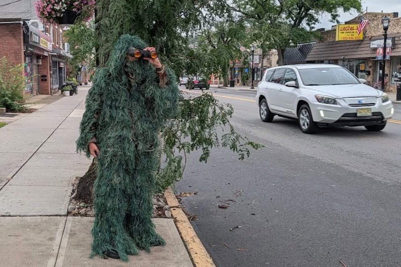 Dunellen Police Department officer in undercover position to catch distracted drivers