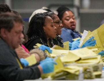 Election 2024 America Votes Pennsylvania Election workers process mail ballots at the Philadelphia Election Warehouse on Tuesday, Nov. 5, 2024.