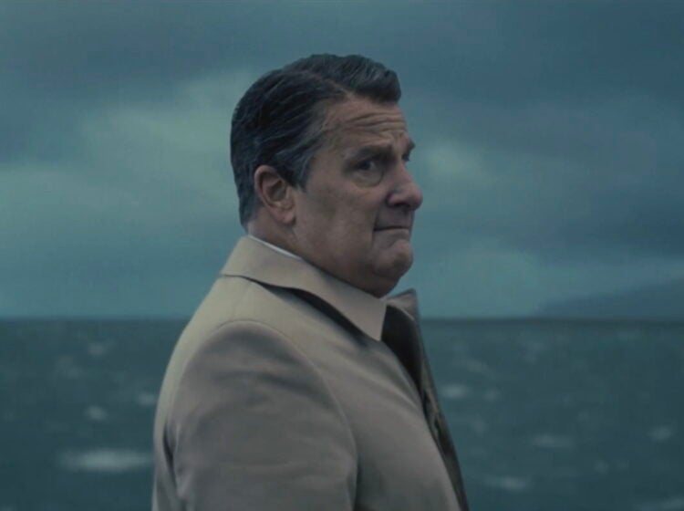 Still image of Jeff Daniels portraying Ronald Reagan in the film 