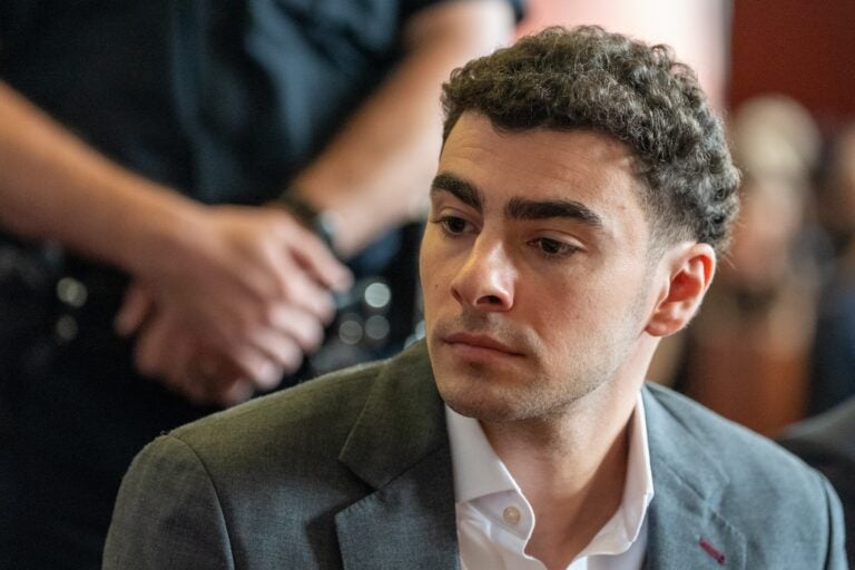Luigi Mangione attends a pre-trial hearing at Manhattan Criminal Court in New York