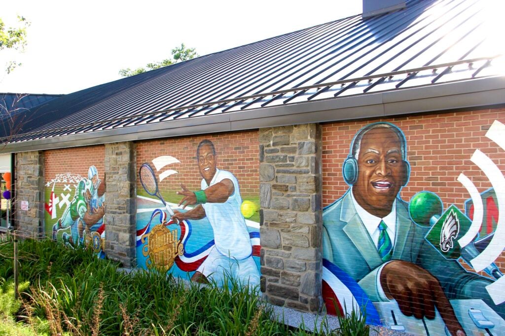 Mural Exhibit on the walls of the new center