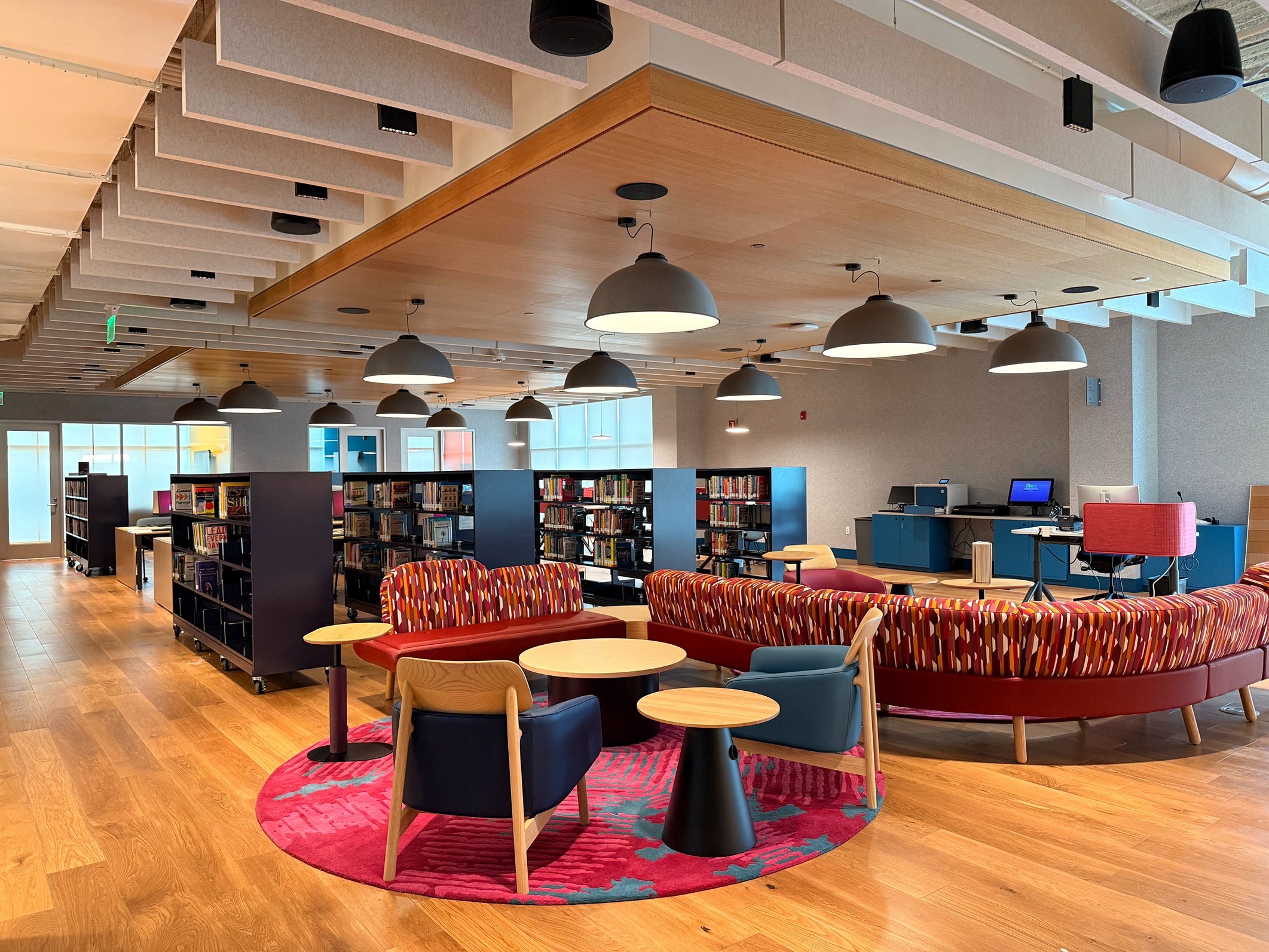 inside the NoMa Library