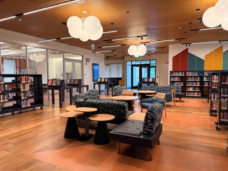 inside the NoMa Library
