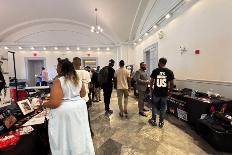 attendees at the organization fair
