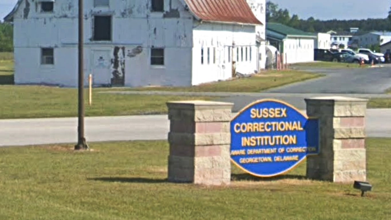 a sign reads SUSSEX CORRECTIONAL INSTITUTION