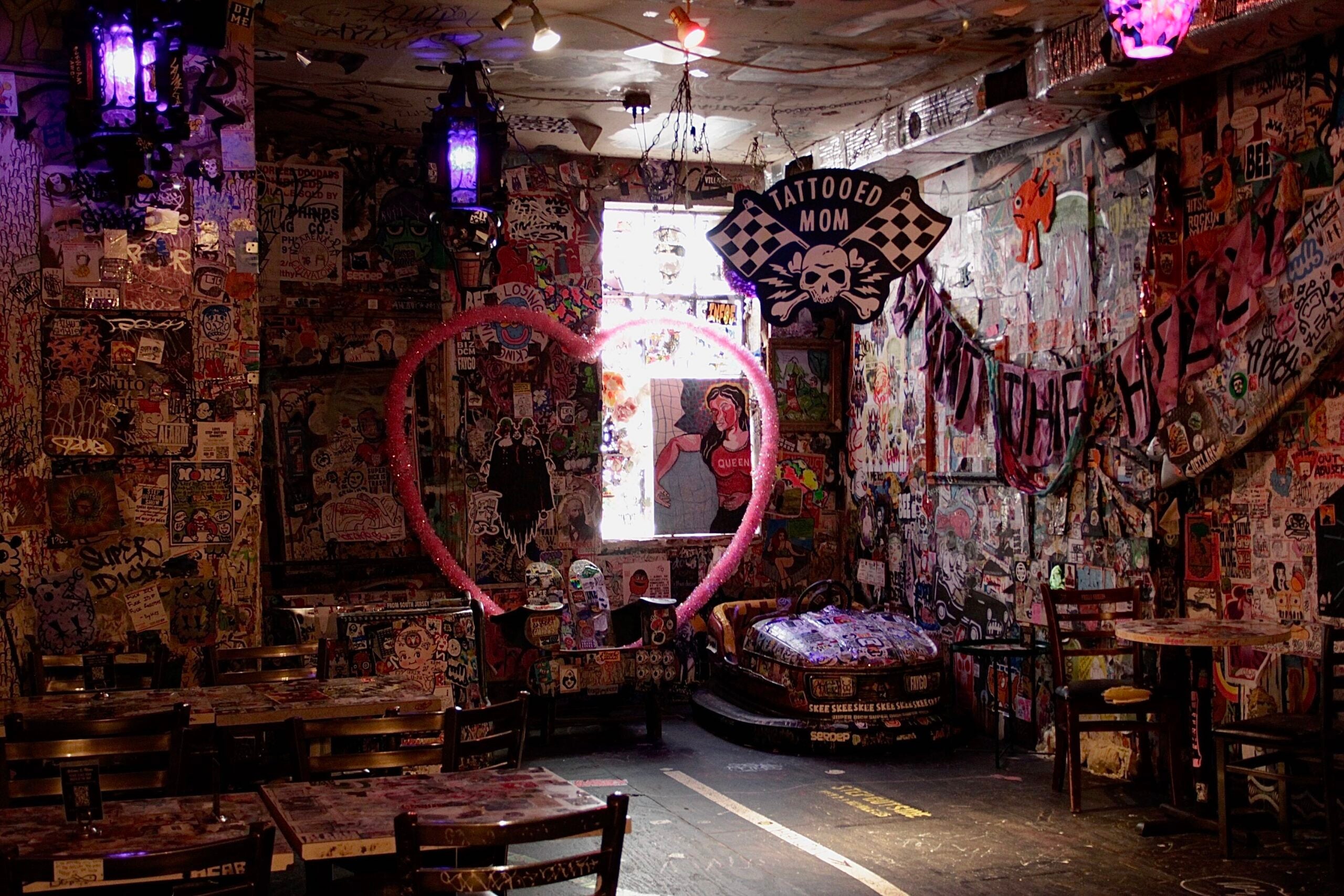 inside the Tattooed Mom bar