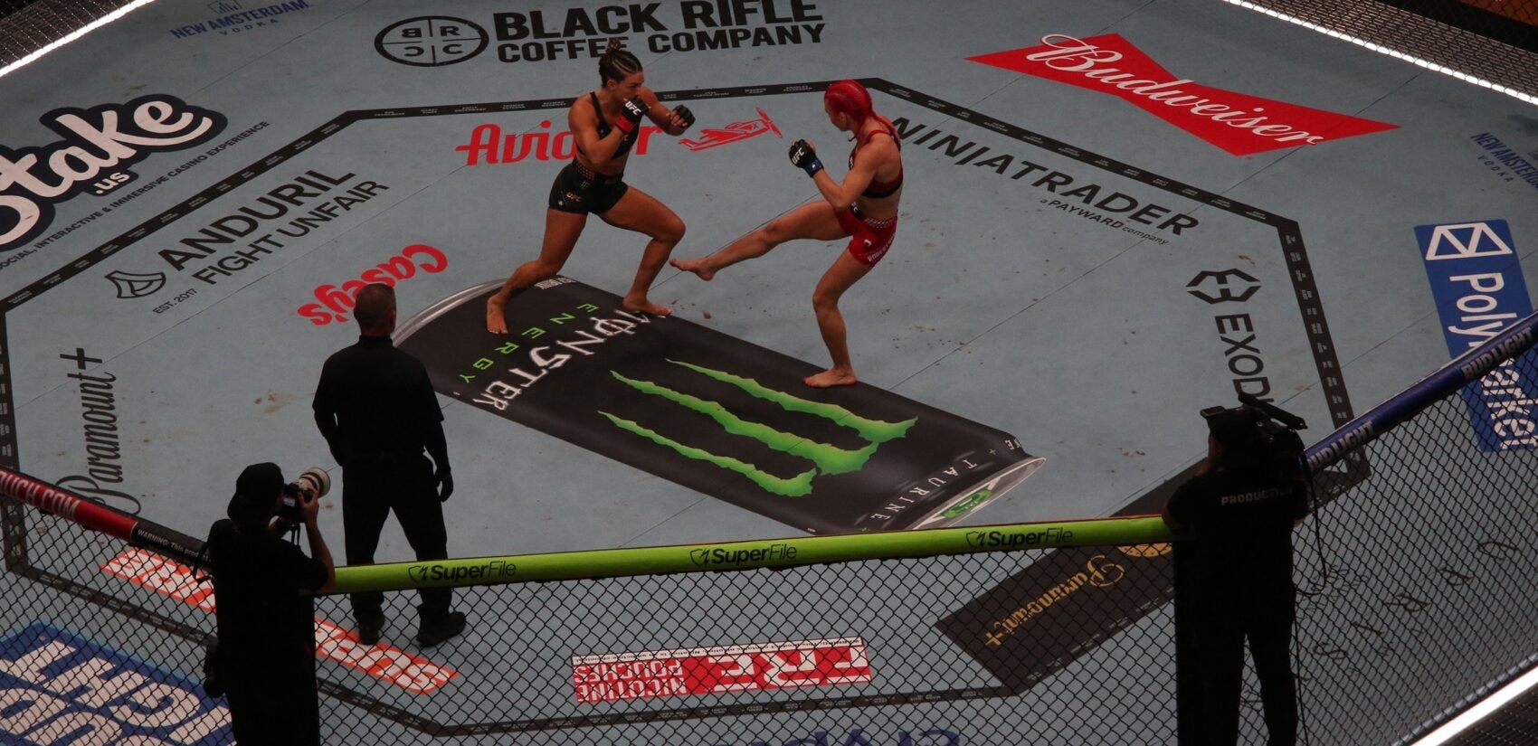 Mackenzie Dern and Gillian Robertson fighting