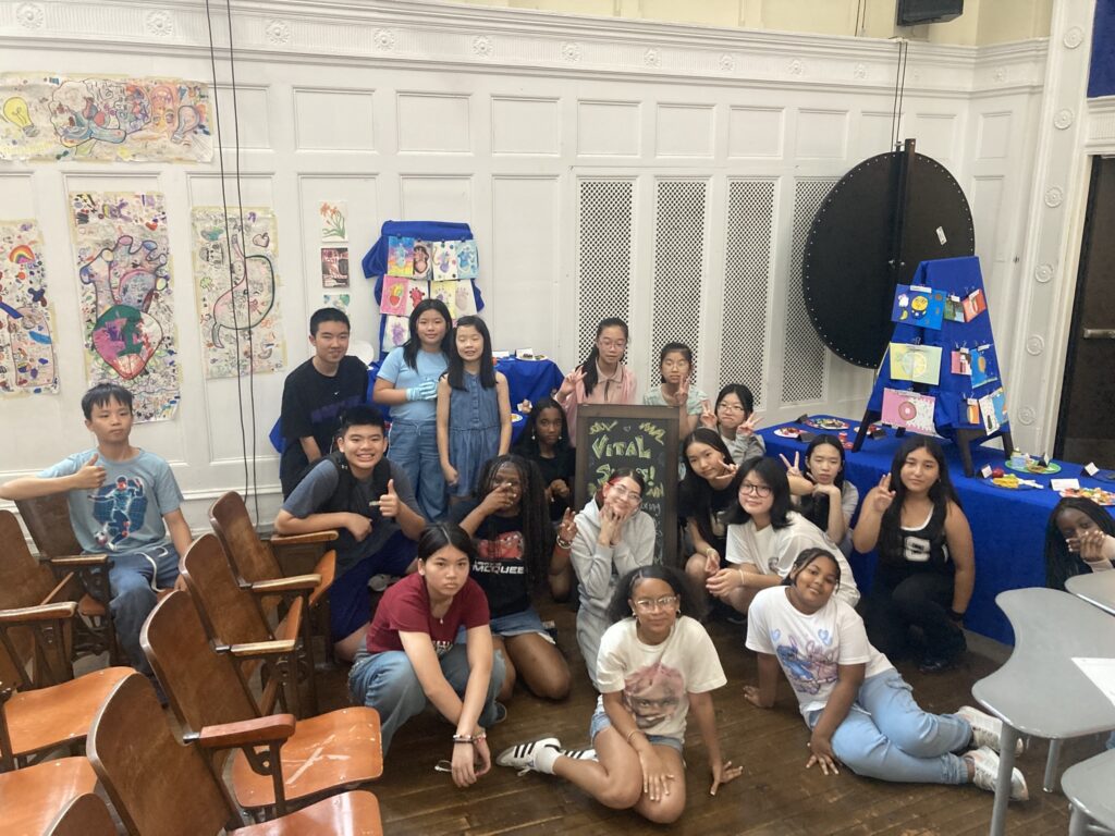 Students at Caster Gardens Middle School