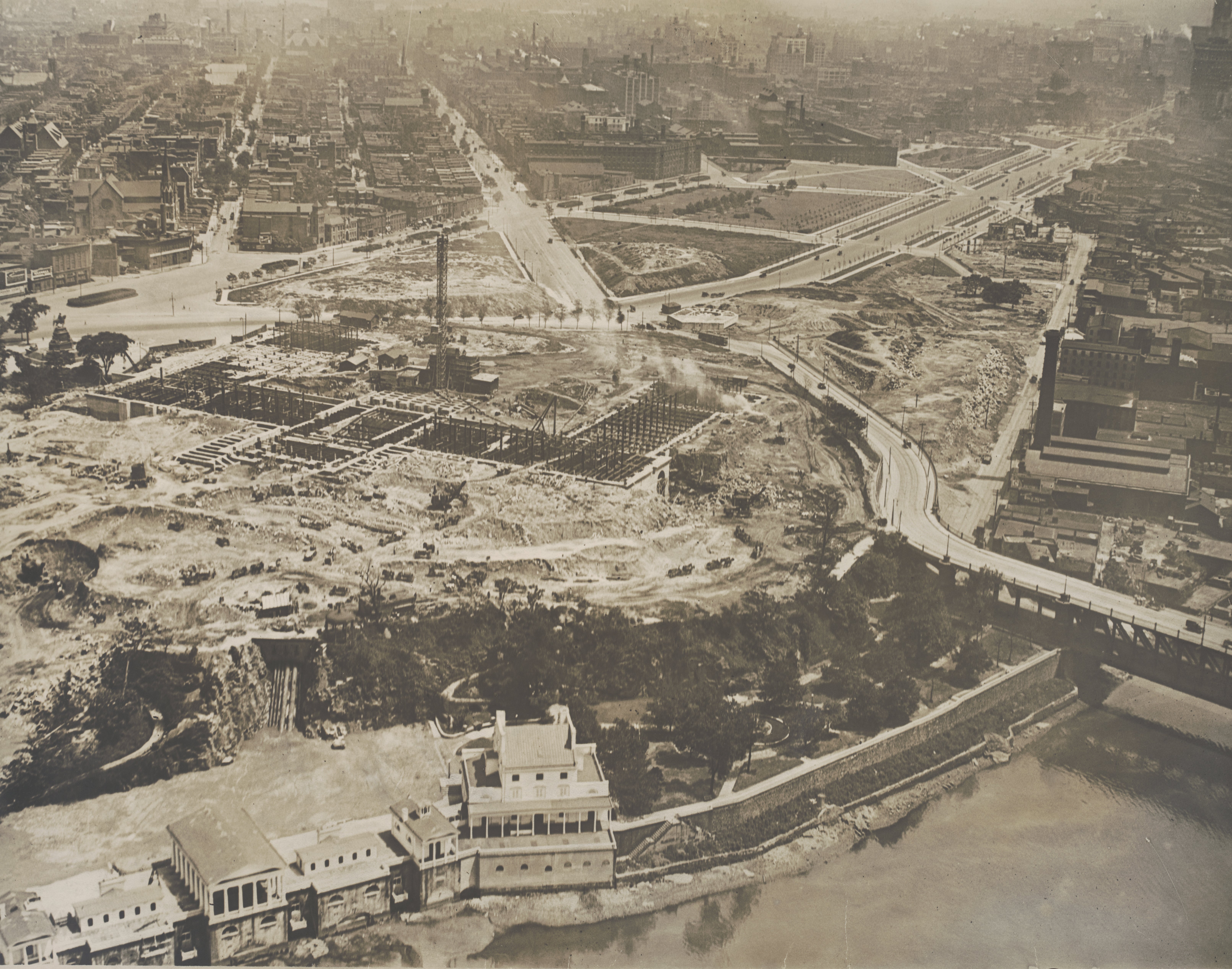 From Above: Building the Parkway and Art Museum, 1920 and 1921