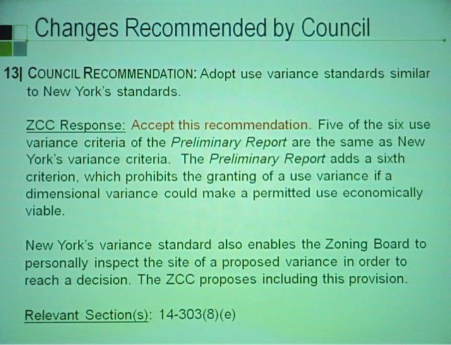 A  new zoning code is going to happen ... if we can agree on methadone, sky plane ... council prerogative