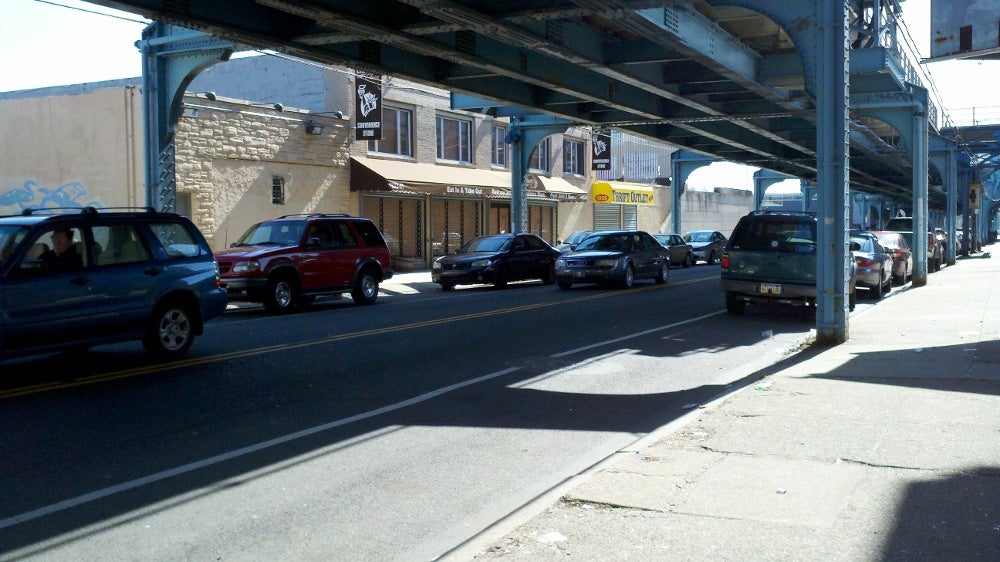 The store is beneath the Market-Frankford El, and close to Kensington High School for the Creative and Performing Arts