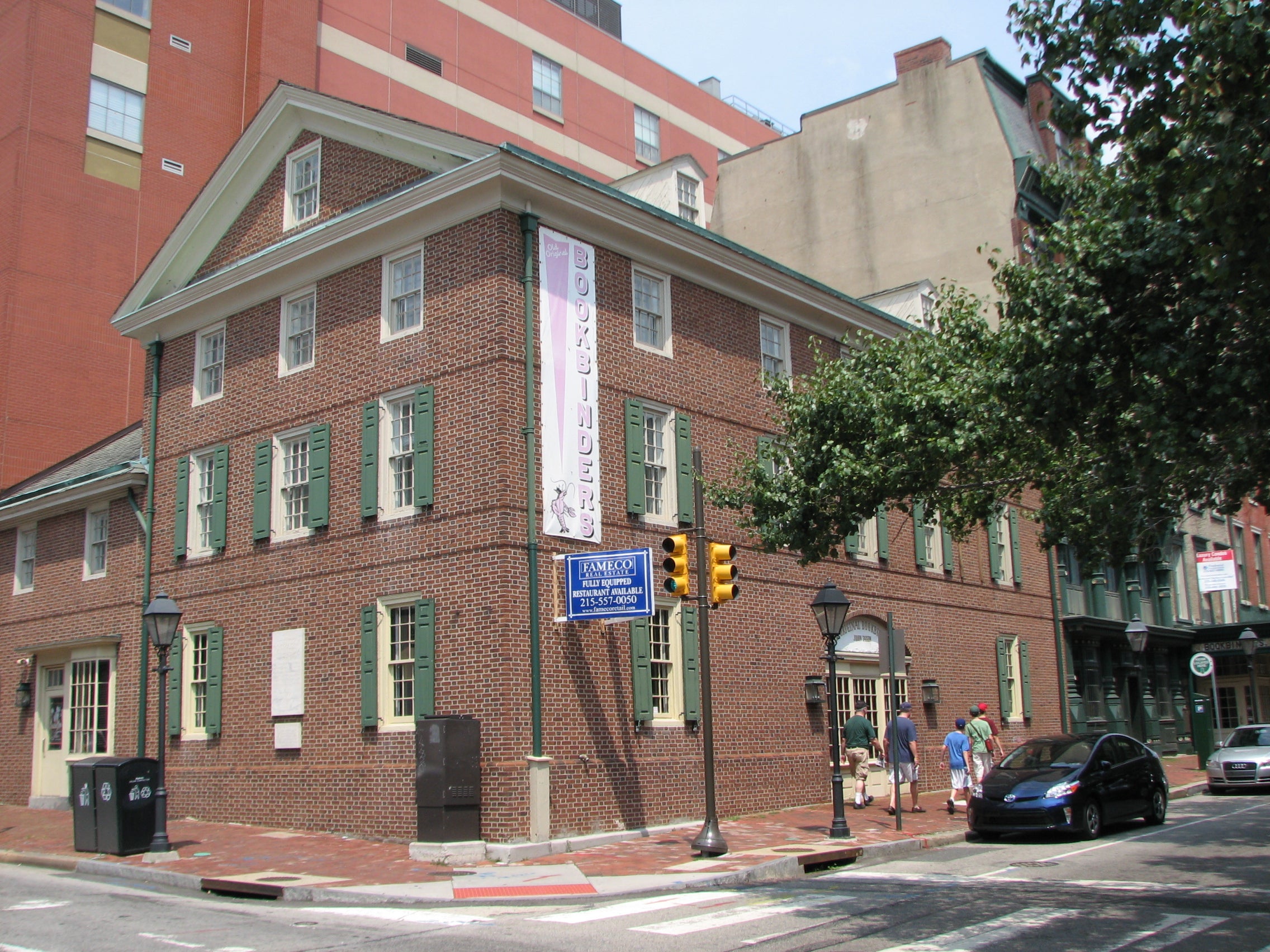 The owners returned to the Colonial period for the 1960s reconstruction at 129-135 Walnut.