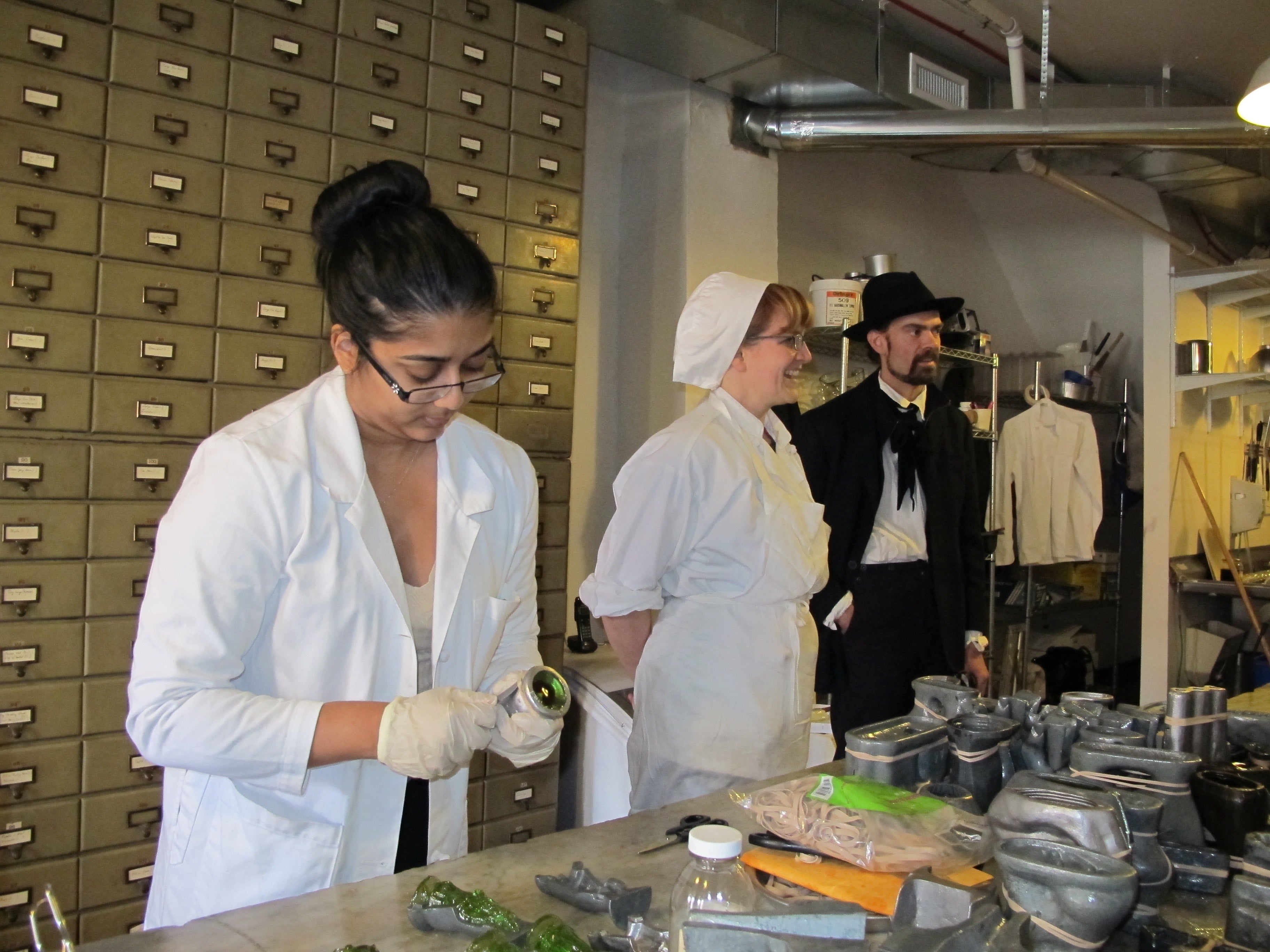 Candy makers at work