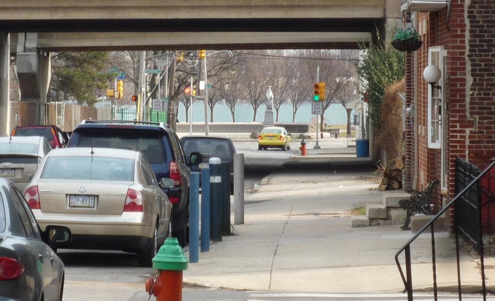 The intersection of Columbia and Delaware, from the Central Delaware Master Plan