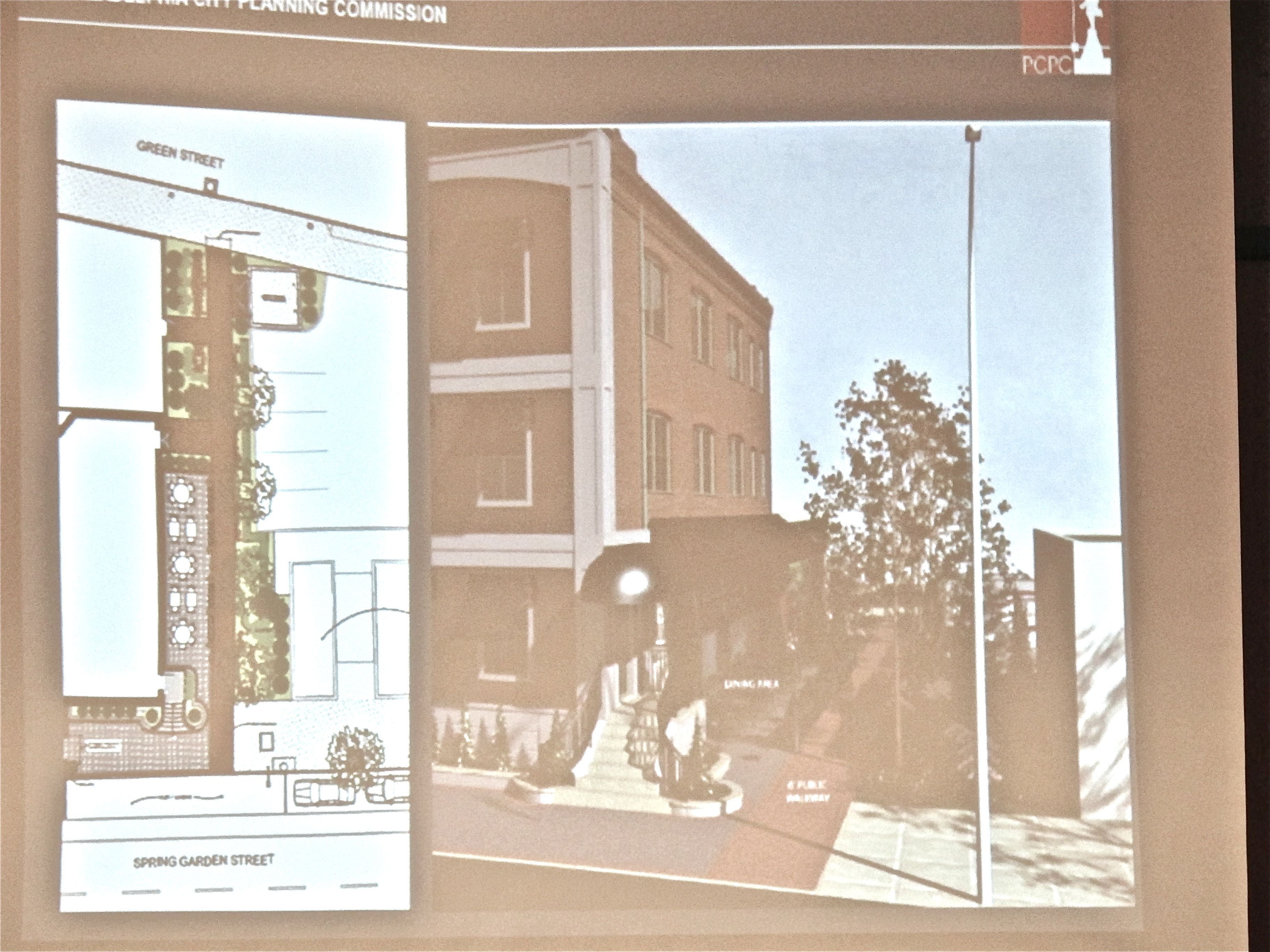 Planning recommends striking part of Bodine Street to add Finnegan's Wake patio, but says no to balconies over Spring Garden