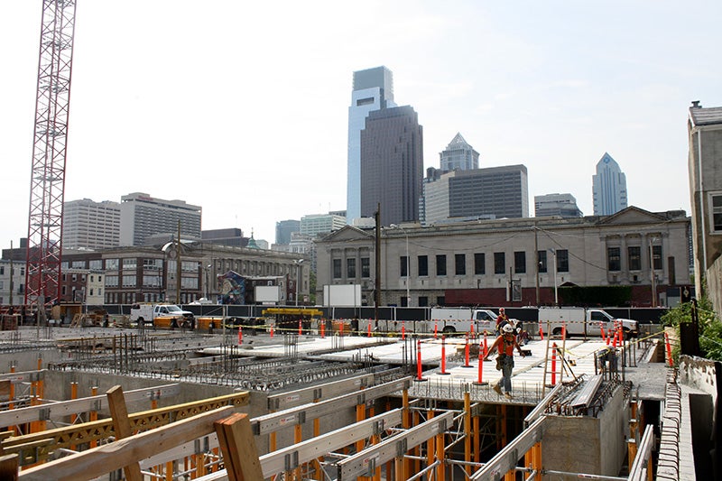 Granary construction site