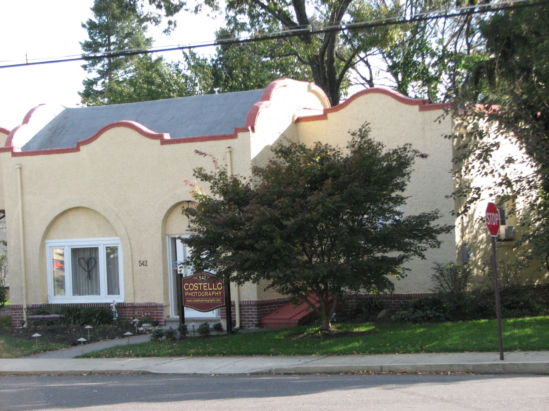 A Moorish roofline rises over Abington Township's Hollywood.