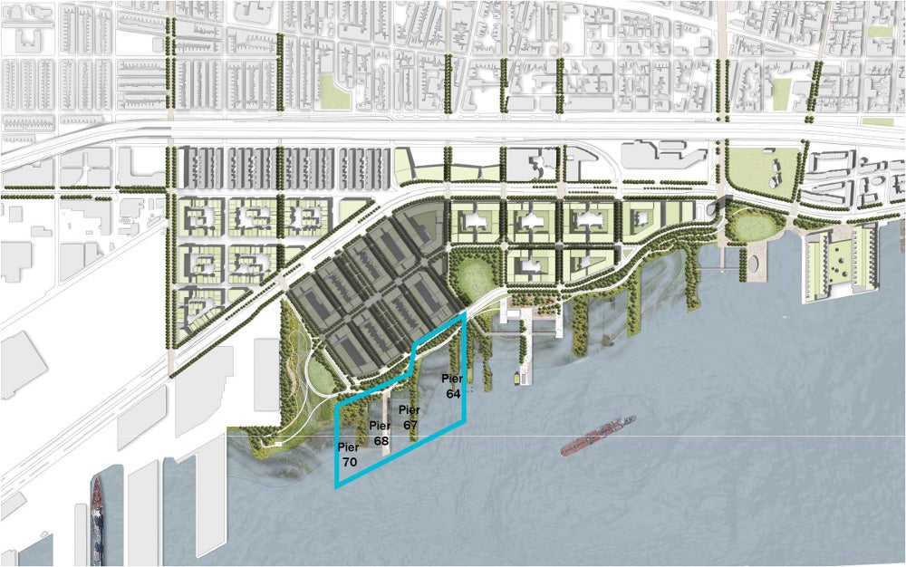 The acquired property as re-imagined in the Central Delaware Master Plan