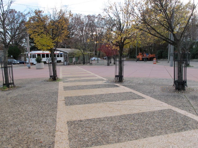 The main goal of the project is to improve pedestrian safety and experience at the 40th Street Trolley Portal