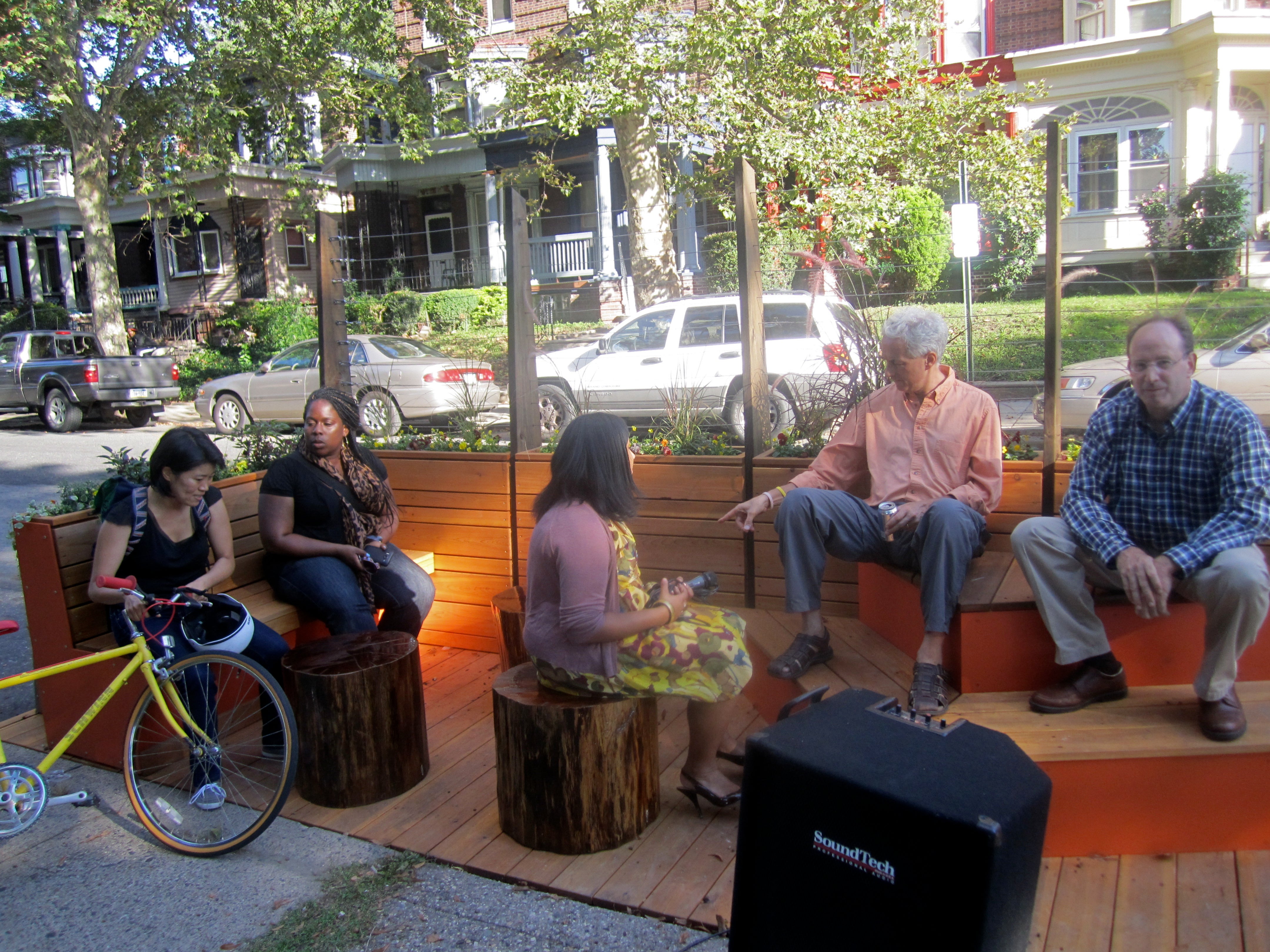 Logan CDC launches the first parklet outside of University City District