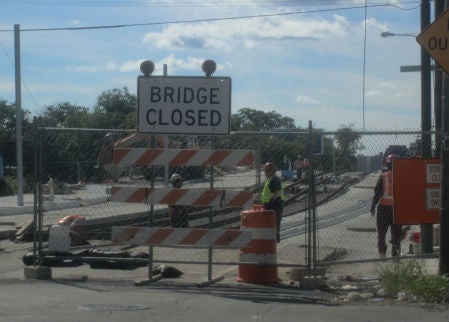 The city expects the 40th Street bridge to reopen this November
