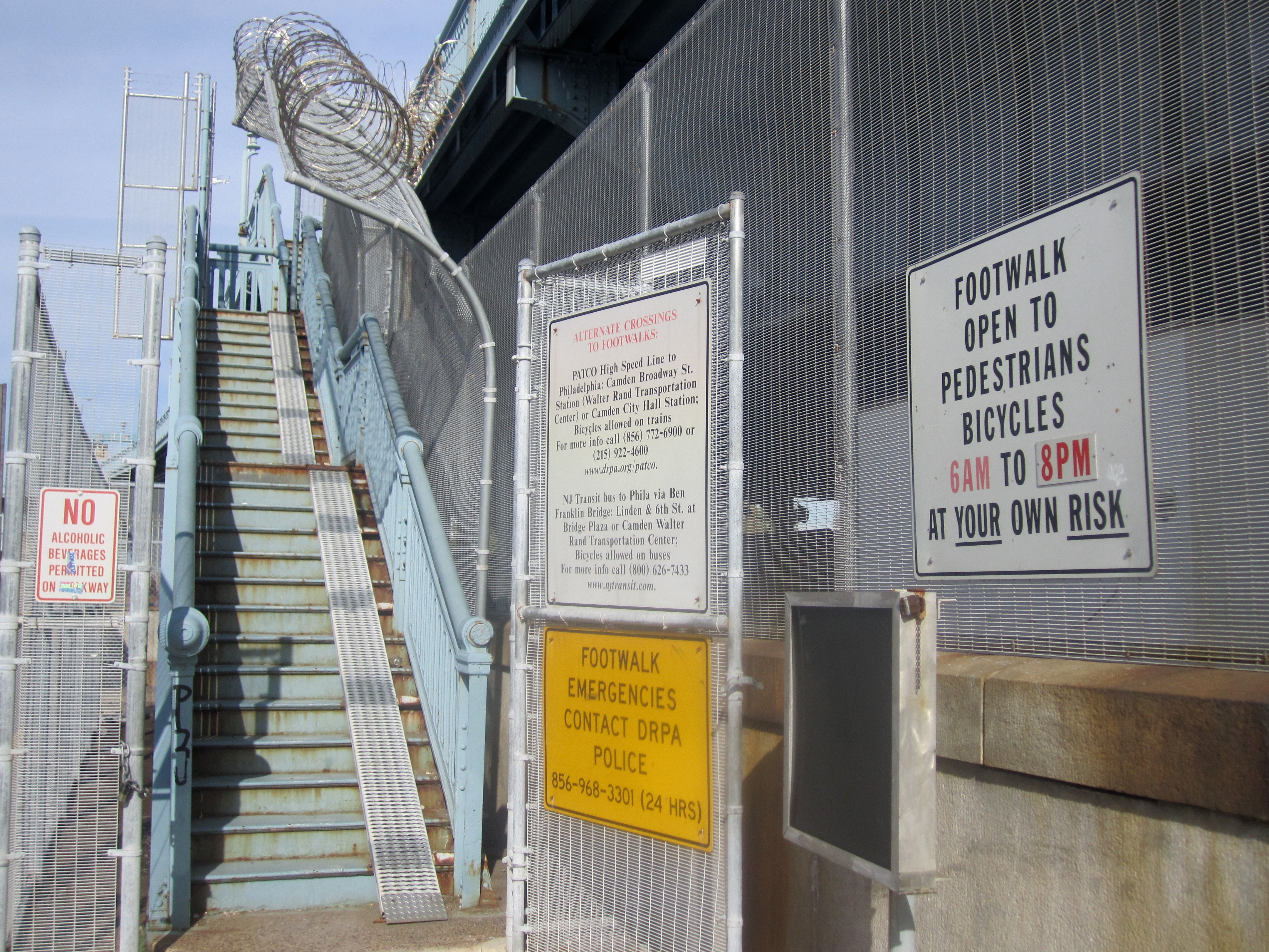 New bicycle-pedestrian ramp coming to Ben Franklin bridge in Camden