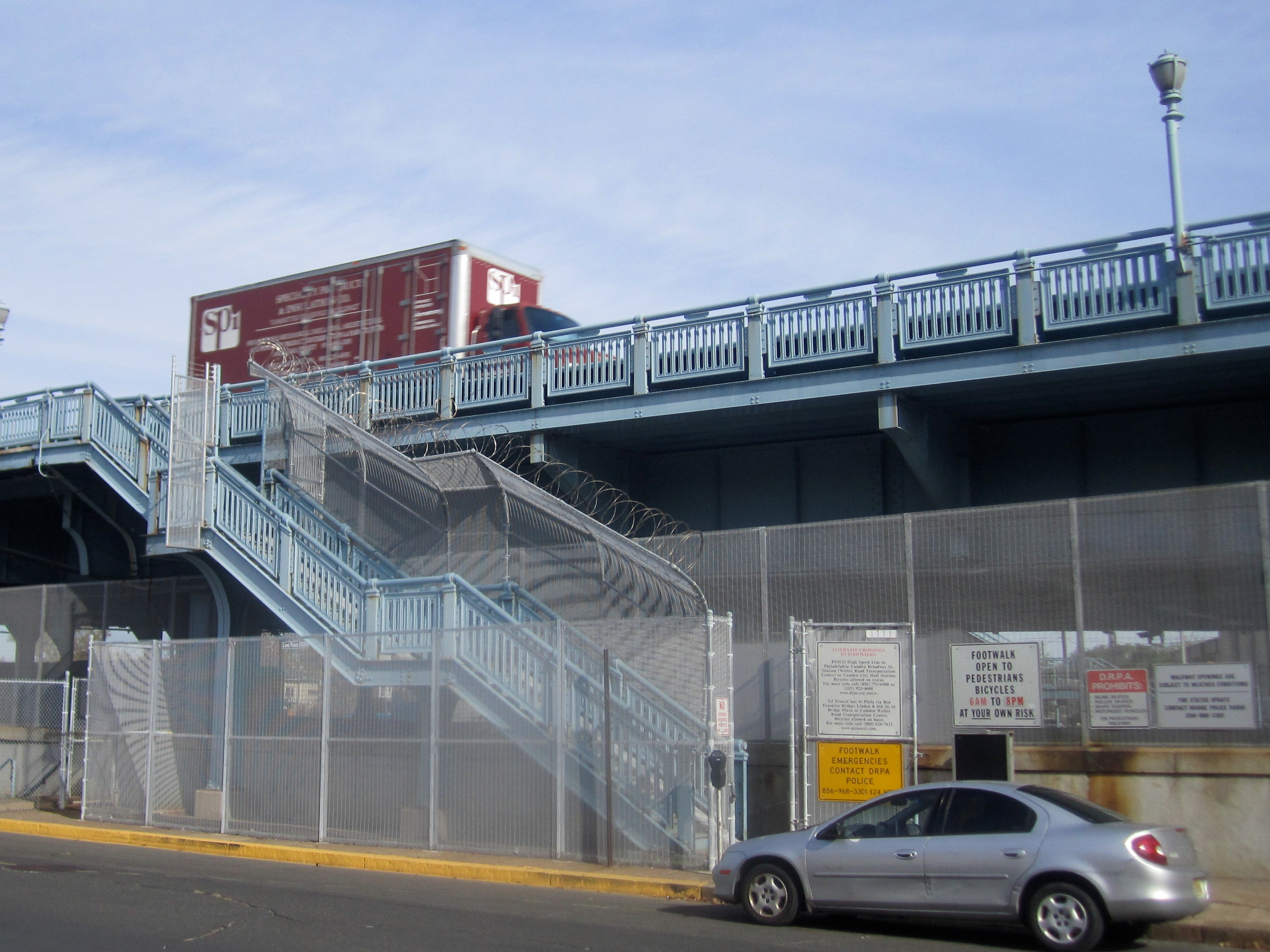 New bicycle-pedestrian ramp coming to Ben Franklin bridge in Camden