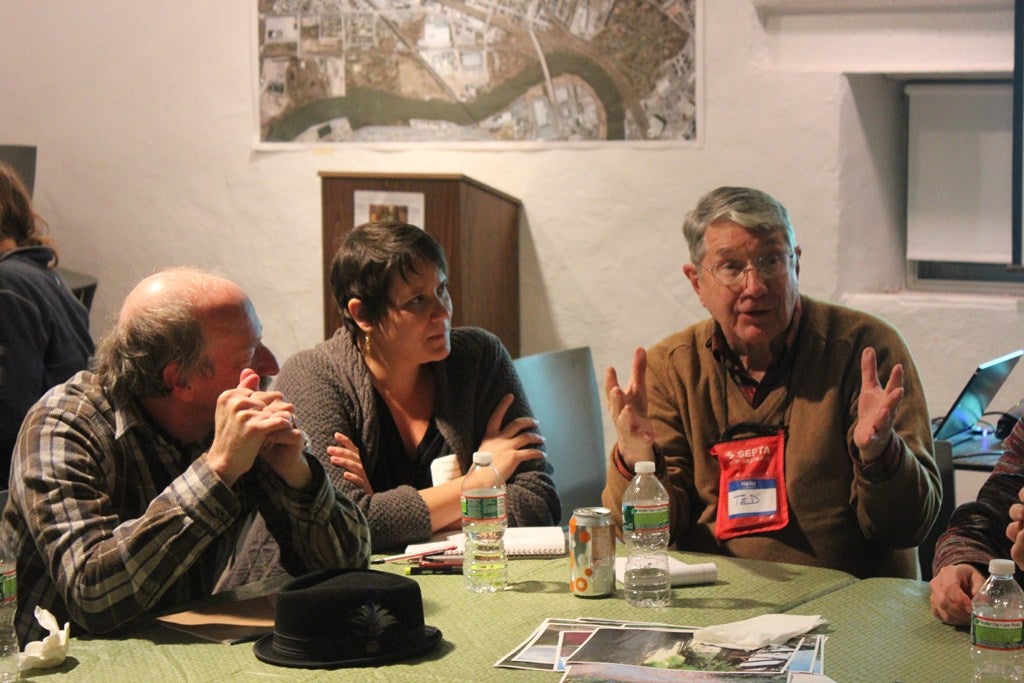 Southwest Globe Times editor Ted Behr offers his input at the Bartram's Mile Dinner Conversation