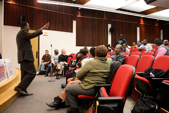 Council President Darrell Clarke addressed concerns from 5th-District Constituents
