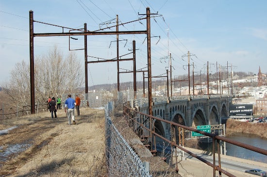 The Manayunk Bridge trail will connect the Cynwyd Heritage Trail and Schuylkill River Trail / Credit: Sarah Clark Stuart