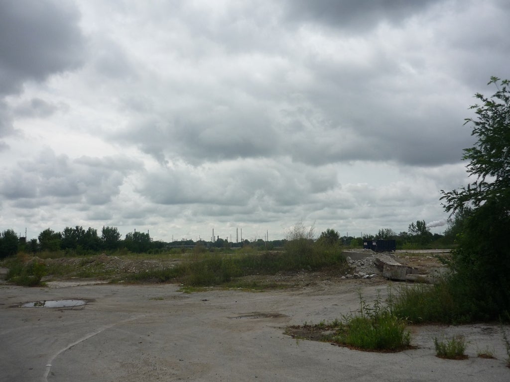 View of the former Gypsum/Transmontaigne site from 56th Street