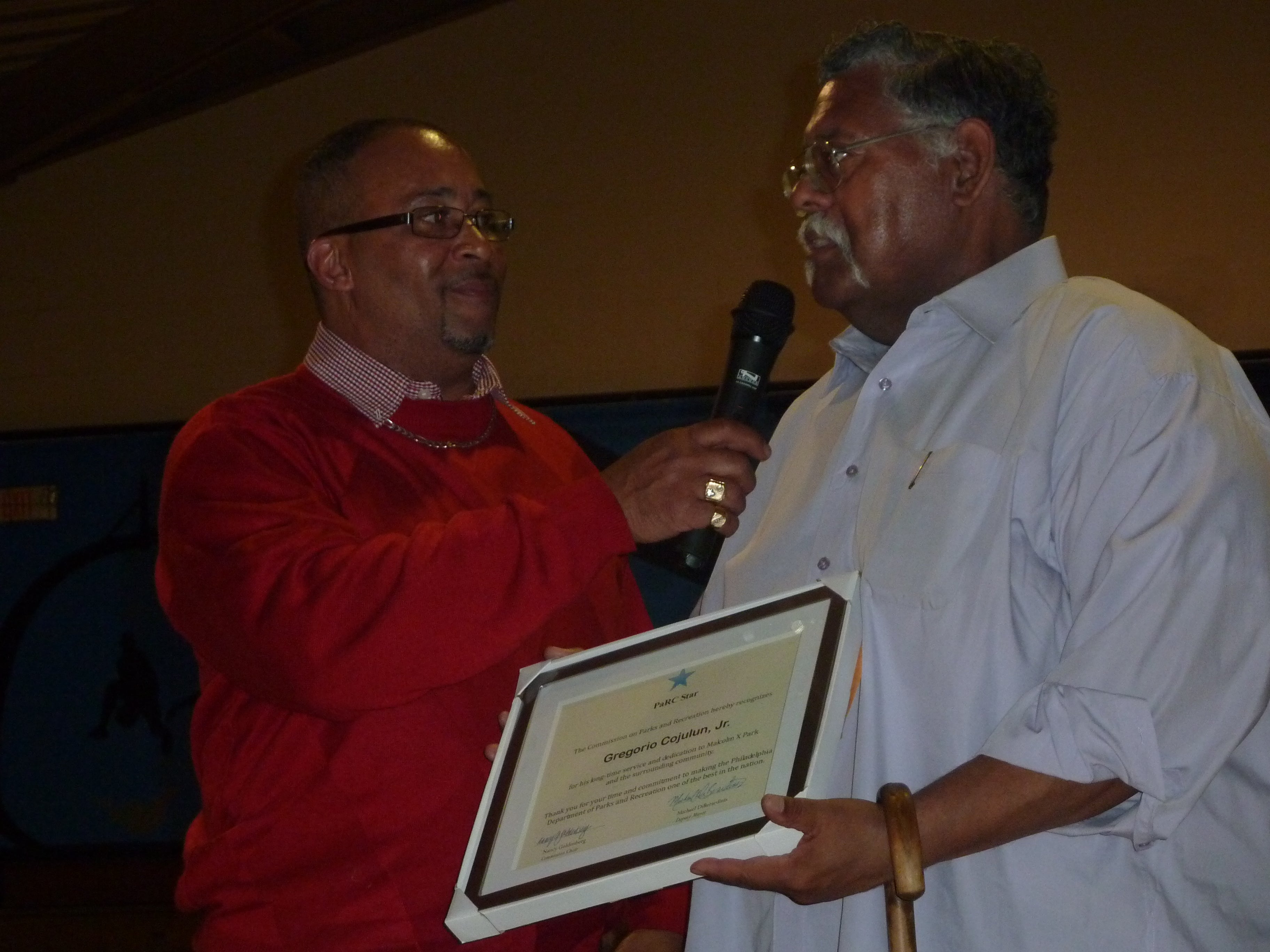 Jeff Hackett with PaRC Star Gregorio Cojulun