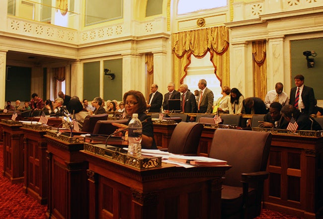 ZCC members are recognized at the start of Wednesday's hearing