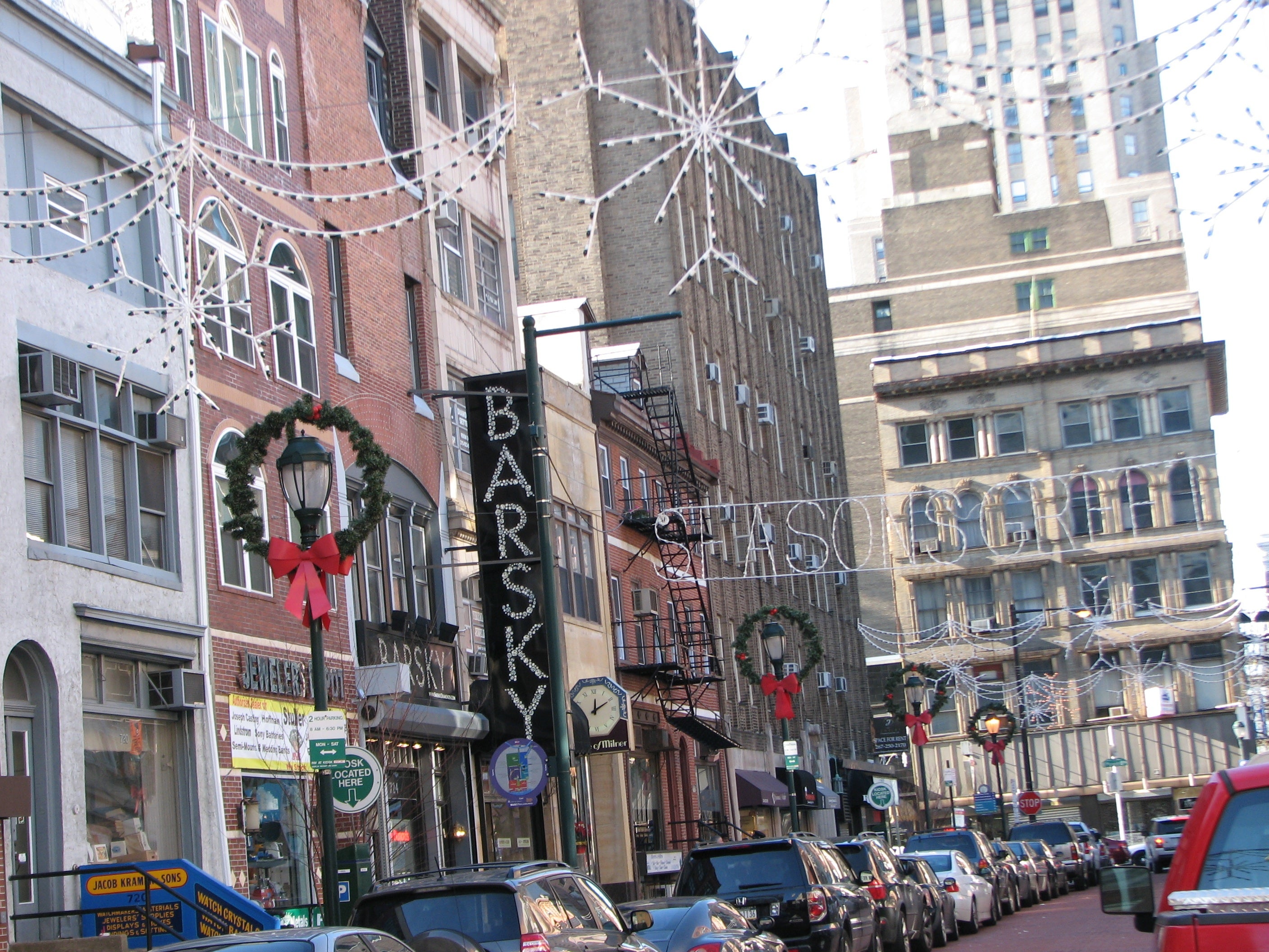 The 700 block of Sansom has come a long way since its original development as identical row houses.