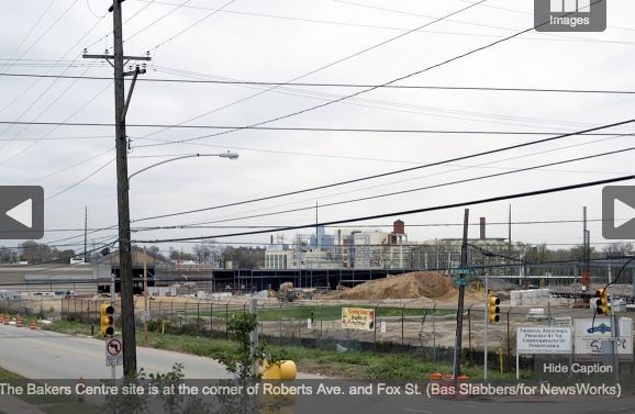 The Bakers Centre site is at the corner of Roberts Ave. and Fox St. (Bas Slabbers/for NewsWorks)