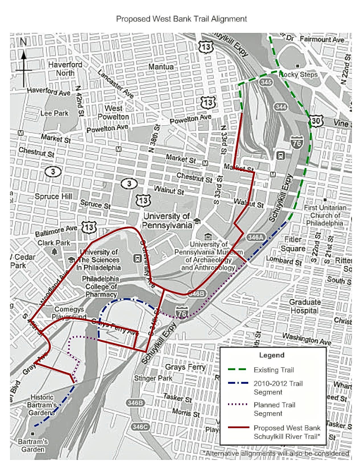 Bicycle Coalition concerned with Schuylkill River Development Corp.'s West Philly trail
