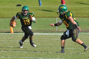 GWHS grad Aaron Wilmer now plays as quarterback for Delaware Valley College. Photo by Bill Achuff