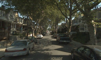 Tires were slashed on 13 cars on the 4000-block of Aldine Street over the weekend. Image/Google Maps