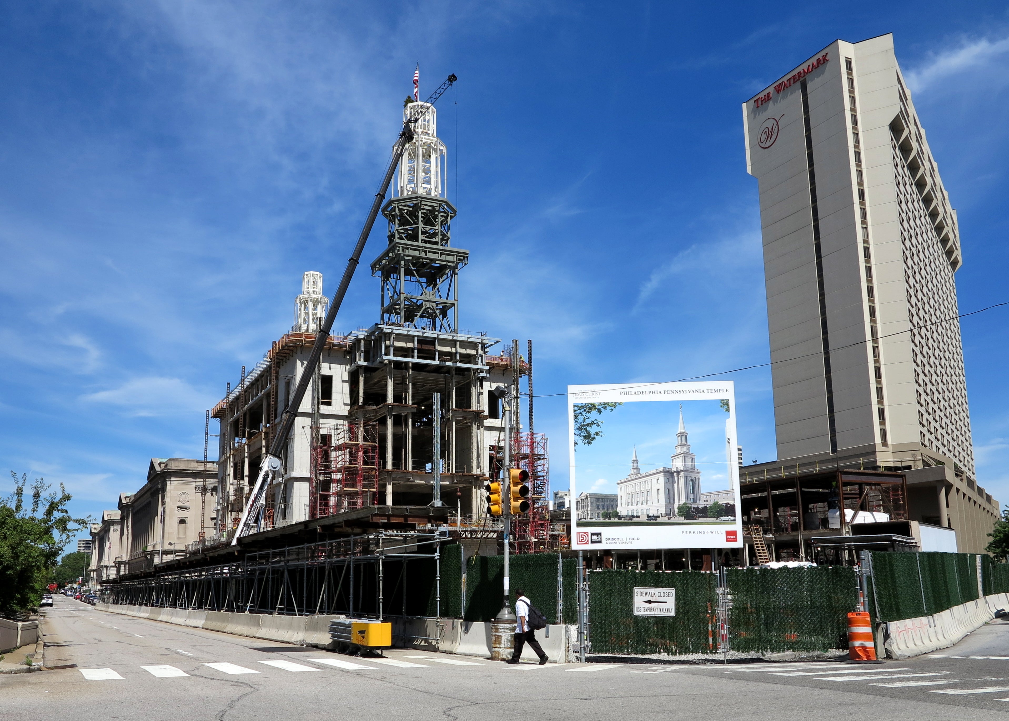 Mormon Temple under construction, June 2014