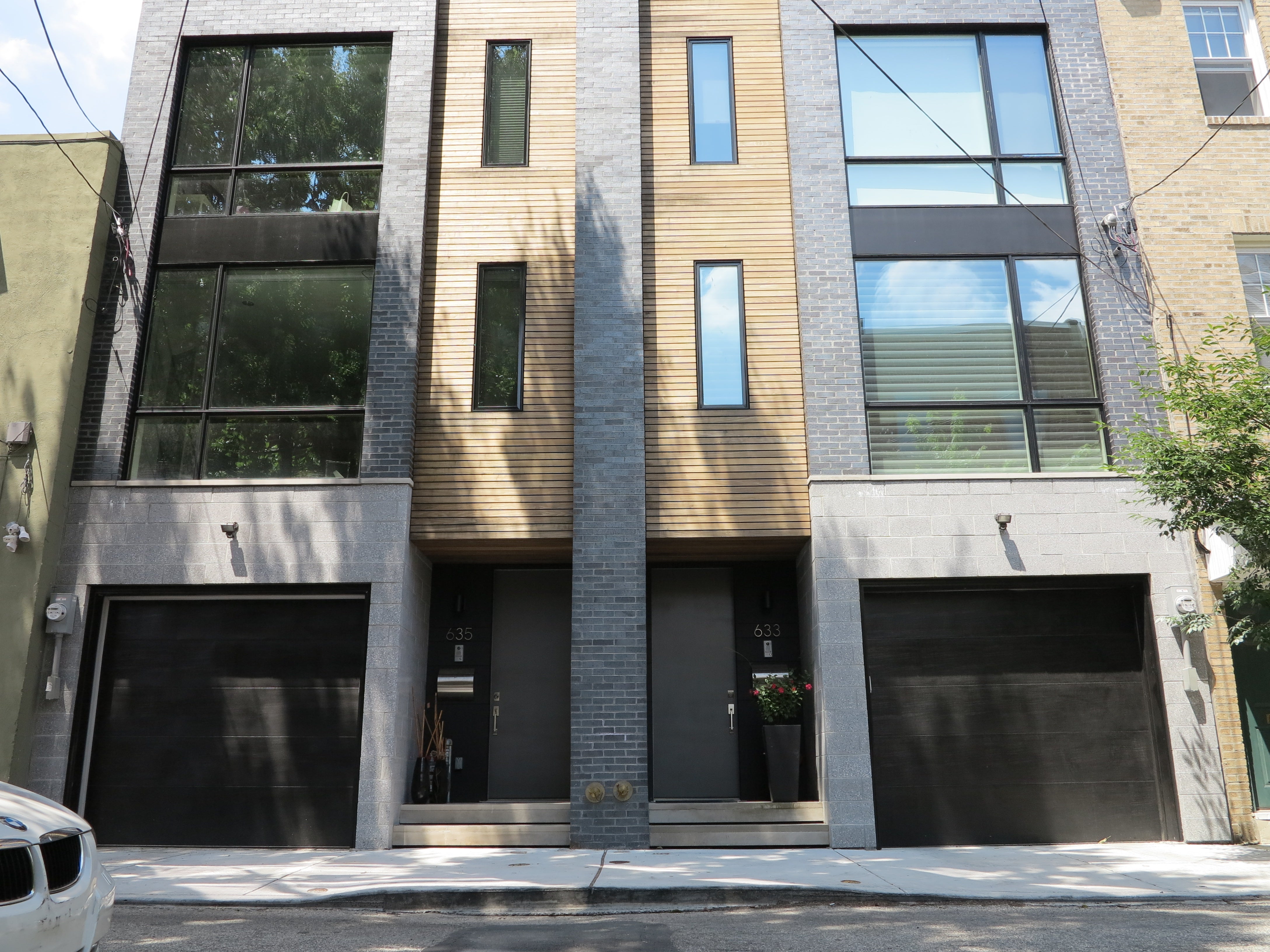 New rowhouses on the 600 block of Kater, completed in 2013