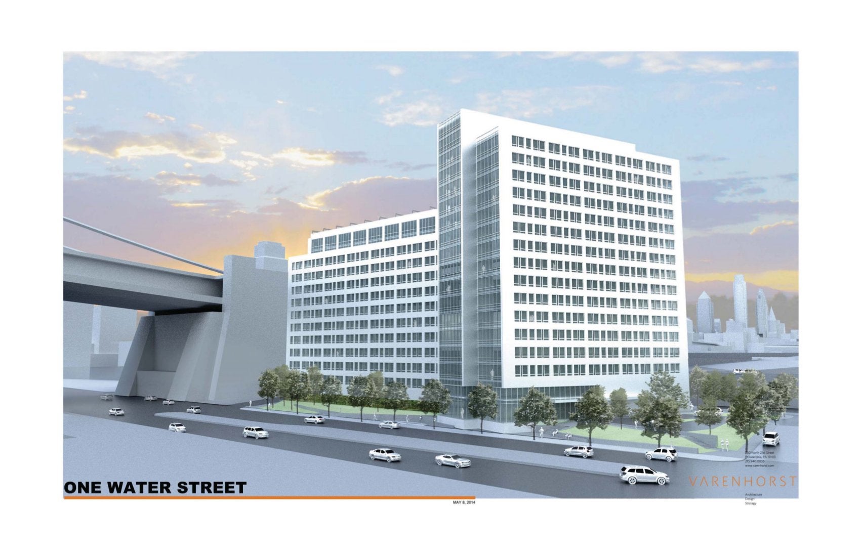 Rendering of 1 Water Street. Varenhorst