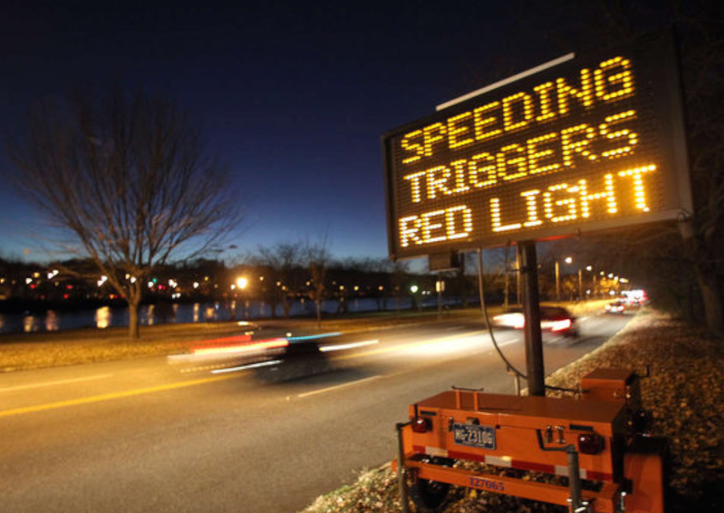 Anti-speeding technology on Kelly Drive