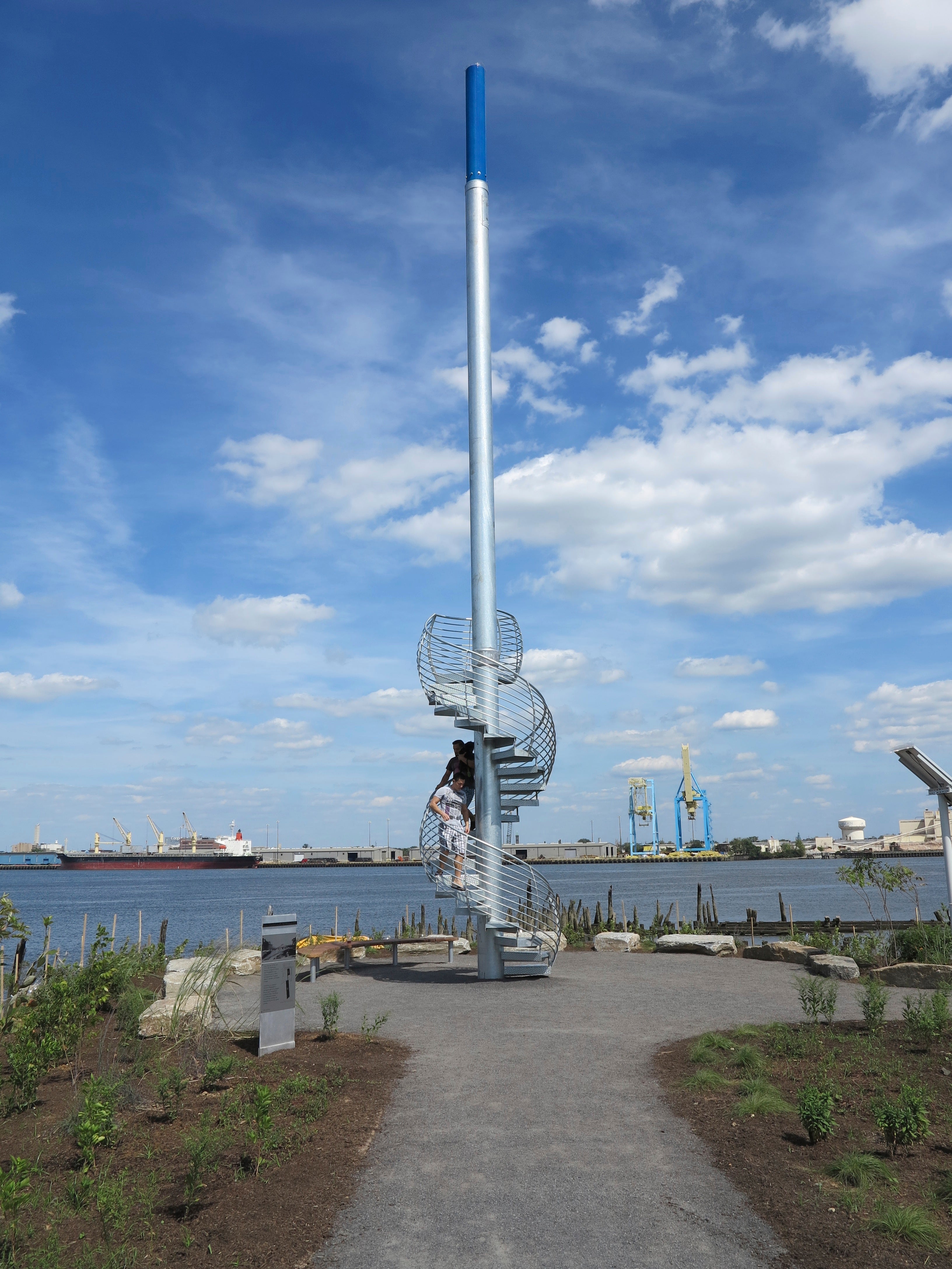 Artist Jody Pinto's 'Land Buoy' is a 55-foot spire